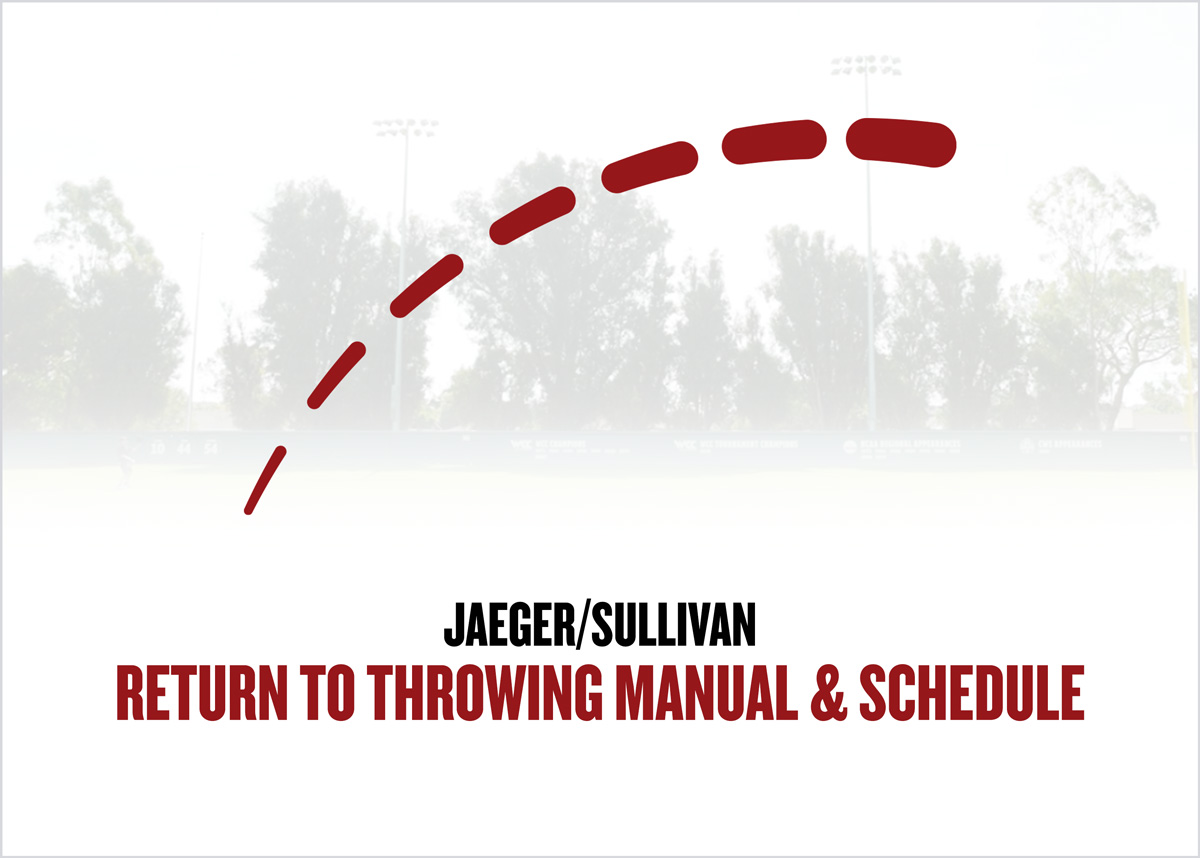 Jaeger/Sullivan Return to Throwing Manual & Schedule